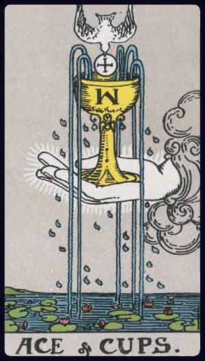 Tarotkarte As der Kelche