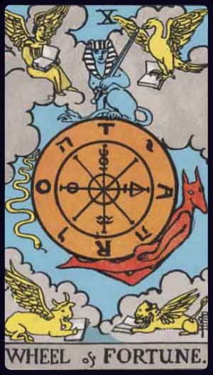 Tarotkarte Das Rad des Schicksals