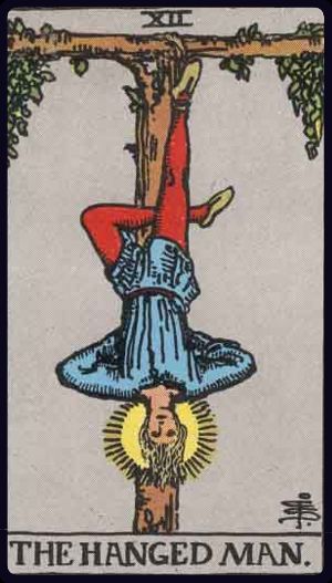 Tarotkarte Der Gehängte