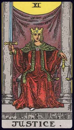 Tarotkarte Die Gerechtigkeit
