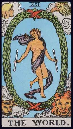 Tarotkarte Die Welt