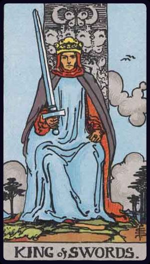 Tarotkarte König der Schwerter