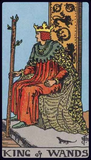 Tarotkarte König der Stäbe