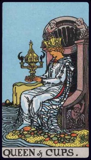 Tarotkarte Königin der Kelche