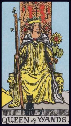 Tarotkarte Königin der Stäbe