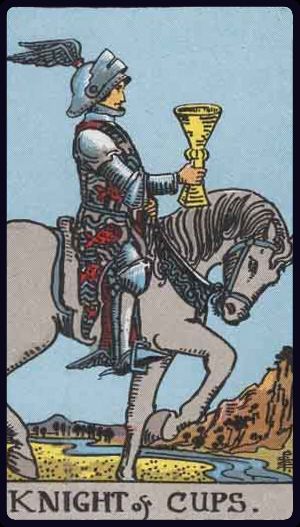 Tarotkarte Ritter der Kelche